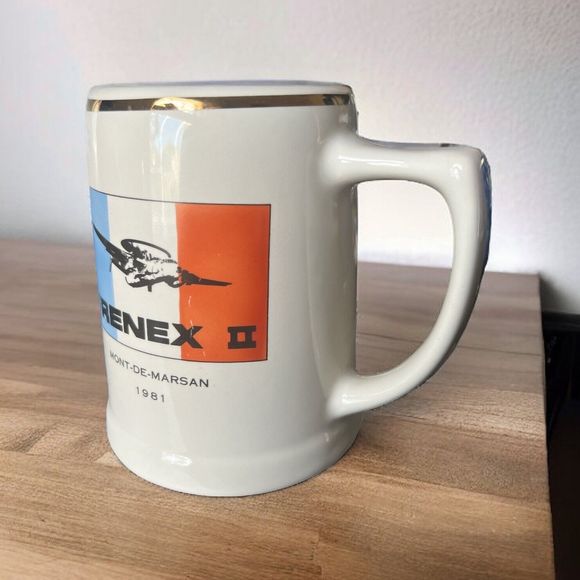 Vintage Grumman Frenex II Mont-De-Marsan 1981 Mug Or Beer Stein Rare Collectible - Picture 2 of 7
